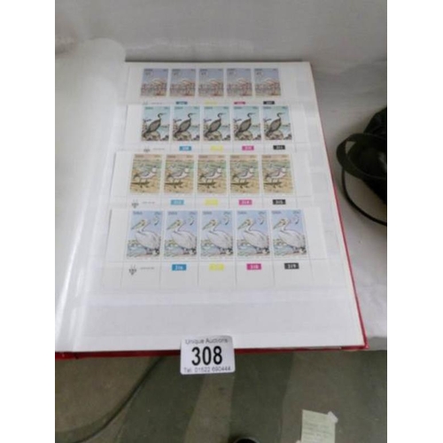 308 - A quantity of South Africa and South West Africa mainly mint stamps in 2 stock books