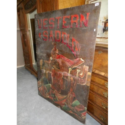 1038 - A Western Saddlery sign