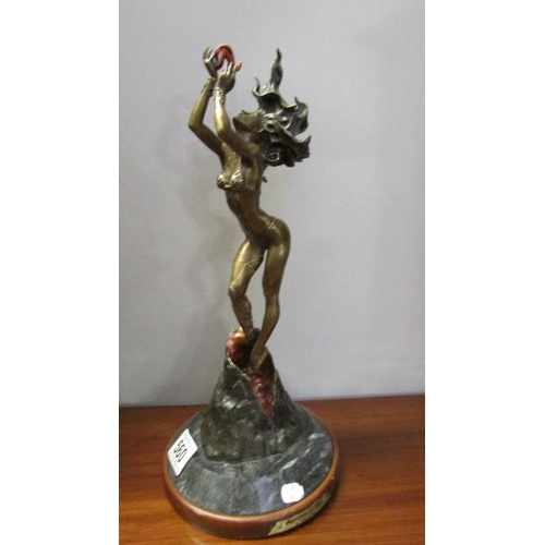 560 - A limited edition bronze 'Mistress of the Fire' figure