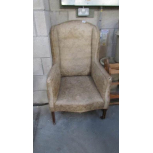 19 - An Edwardian arm chair