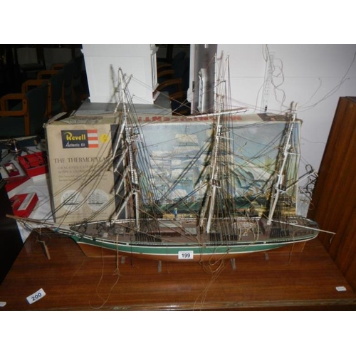 199 - A model of a clipper ship 'The Themopylae'