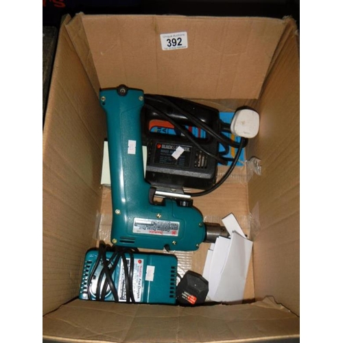 392 - A Makita drill & Black & Decker jigsaw