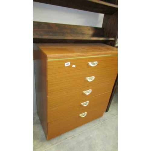 465 - A 5 drawer chest