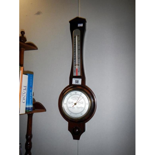 58 - A Short & Mason wall barometer