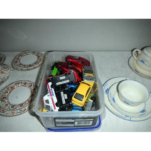 83 - A quantity of die cast cars & miscellaneous china