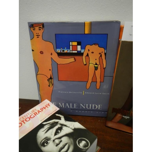 3 - A collection of nude, erotic and photography books including peter heggre 100 naked girls, The Male ... 