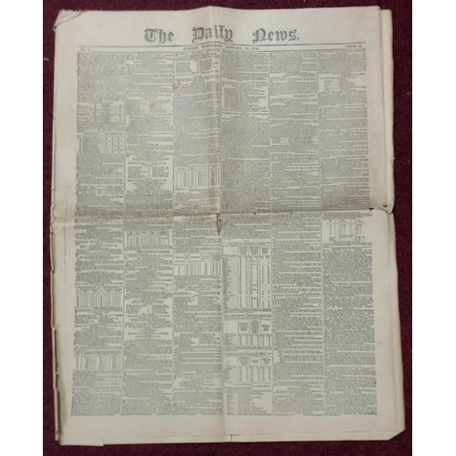 30 - A copy of Charles Dickens Daily News No 1 January 21st 1846 including Travelling Letters