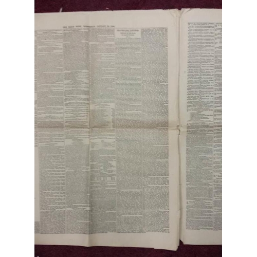 30 - A copy of Charles Dickens Daily News No 1 January 21st 1846 including Travelling Letters