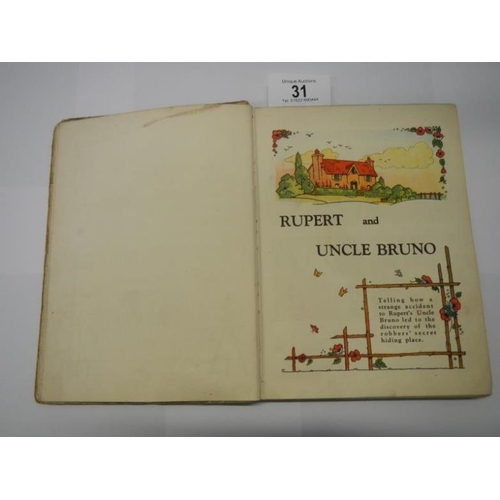 31 - 1940 Rupert's Adventure Book (complete, inscription, good copy)