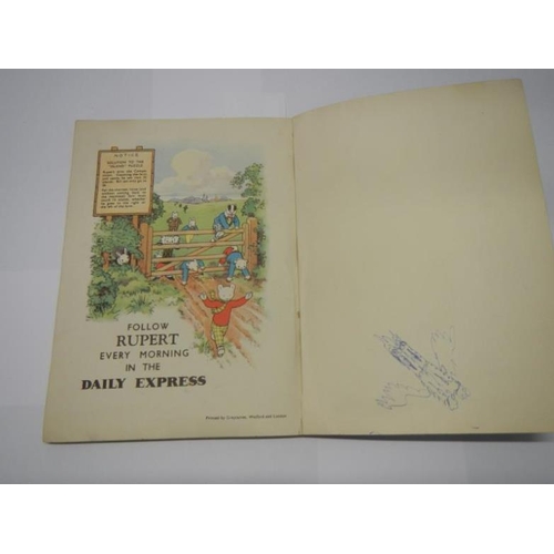 37 - 1947 More Adventures of Rupert (inscription, price clipped, some drawing, very good copy)