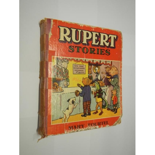 38 - 1948 The Rupert Book (inscription, slight wear to bottom of spine) and Rupert Stories Mary Tourtel (... 