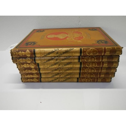 45 - The Works of Hogarth Volumes 1-6, bound, Publisher William McKenzie