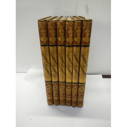 45 - The Works of Hogarth Volumes 1-6, bound, Publisher William McKenzie