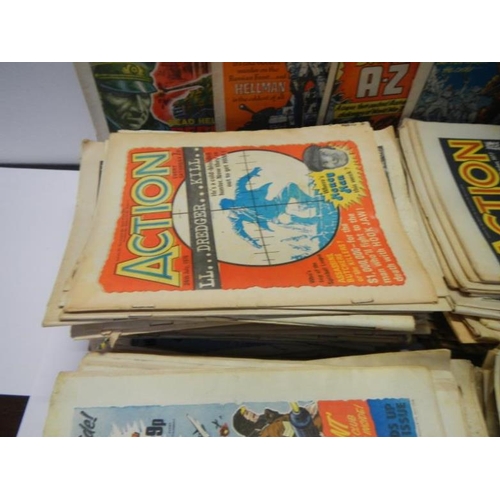 48 - A large collection (approx 150) Battle Action Comics from mid-lates 1970s