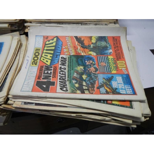 48 - A large collection (approx 150) Battle Action Comics from mid-lates 1970s