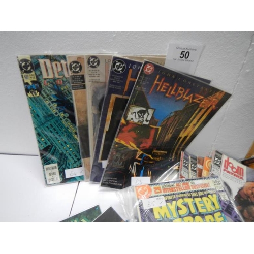 50 - A collection of mainly DC Comics including Hellblazer, Detective Comics, Doom Patrol, Shade the Chan... 