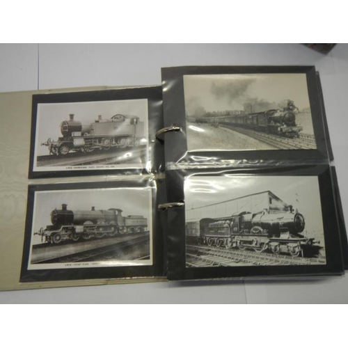 202 - Postcards - 2 albums of railway pictures and postcards