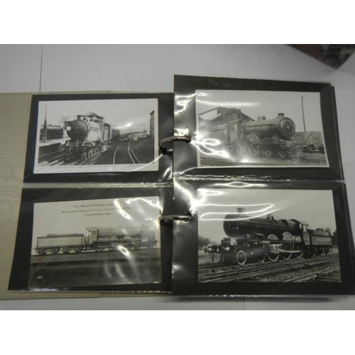 202 - Postcards - 2 albums of railway pictures and postcards