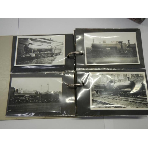 202 - Postcards - 2 albums of railway pictures and postcards