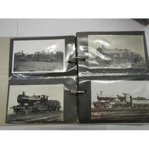 202 - Postcards - 2 albums of railway pictures and postcards