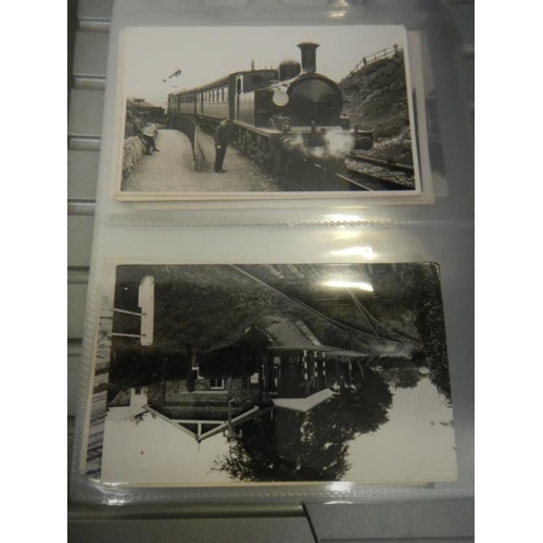 208 - Postcards - 200 plus of assorted railway postcards including stations