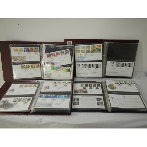 114 - Stamps - 10 albums of first day covers