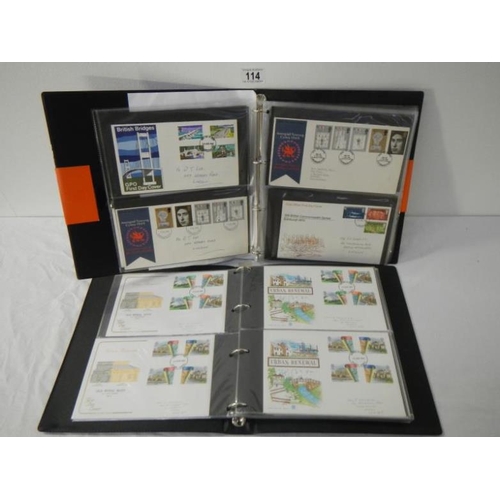 114 - Stamps - 10 albums of first day covers