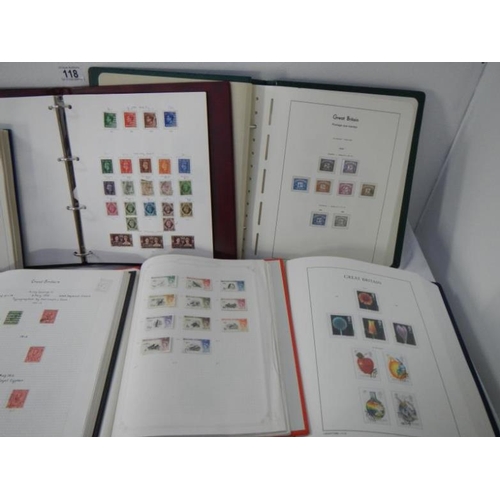 118 - Stamps - 10 albums of British stamps, mainly Queen Elizabeth II