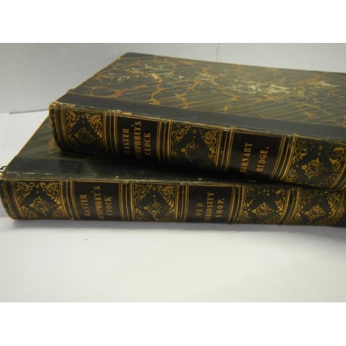 55 - Charles Dickens Volume 1 and 2 of Master Humphreys Clock, 1841, with illustrations by George Catterm... 