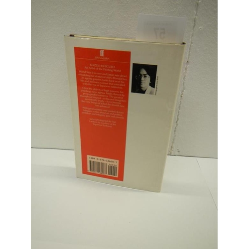 57 - 1st Edition - Kazuo Ishiguro, An Artist of the Floating World, with dust jacket, 1986 Faber and Fabe... 