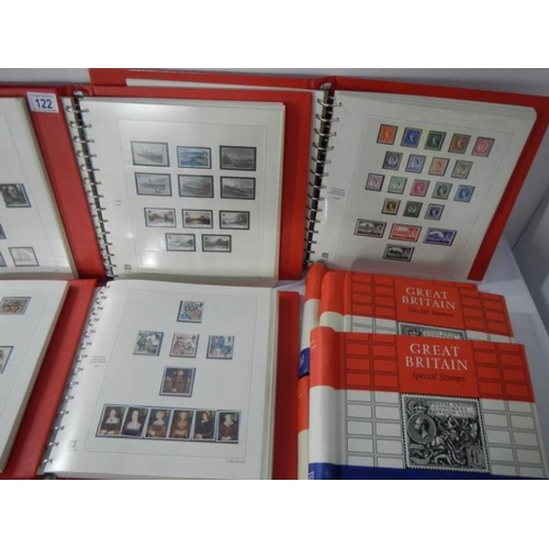 122 - Stamps - 7 albums of British stamps, mainly Queen Elizabeth II