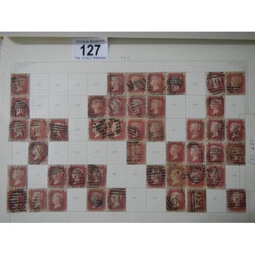 127 - Stamps - Over 500 Victorian British Penny Red stamps