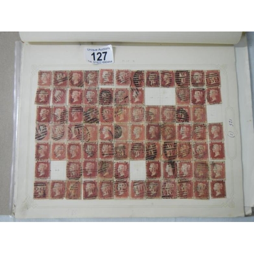 127 - Stamps - Over 500 Victorian British Penny Red stamps