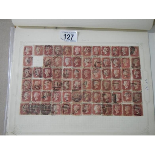 127 - Stamps - Over 500 Victorian British Penny Red stamps