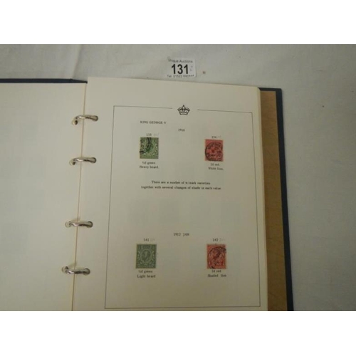 131 - Stamps - 6 stamp albums / stock books of c19th and c20th British stamps, mostly George VI and Elizab... 