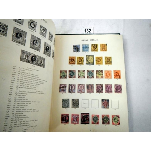 132 - Stamps - 2 albums of c19th and c20th stamps covering Victoria to Elizabeth II including Penny Black,... 