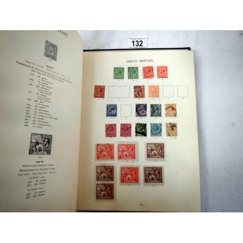 132 - Stamps - 2 albums of c19th and c20th stamps covering Victoria to Elizabeth II including Penny Black,... 