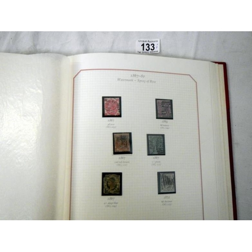 133 - Stamps - 4 albums of c19th and c20th British stamps covering Victoria to George VI including Penny B... 