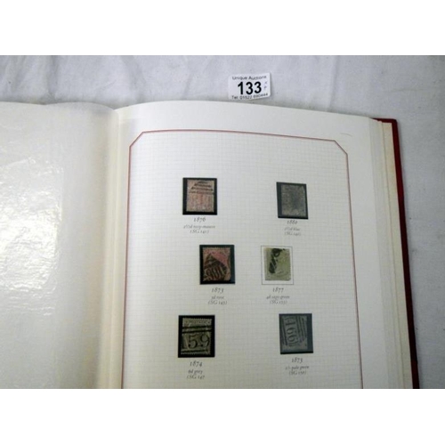 133 - Stamps - 4 albums of c19th and c20th British stamps covering Victoria to George VI including Penny B... 