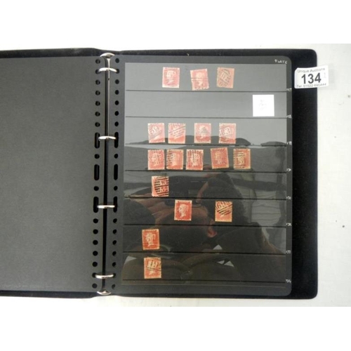 134 - Stamps - 2 stock books of Victorian British stamps including over 400 Penny Reds