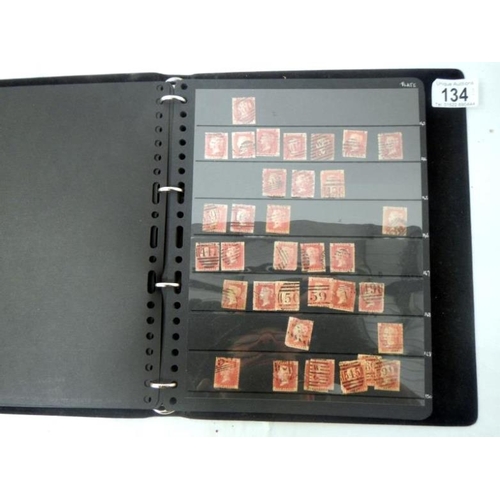 134 - Stamps - 2 stock books of Victorian British stamps including over 400 Penny Reds