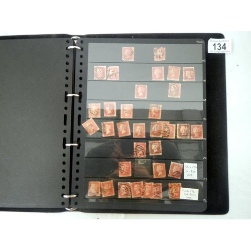 134 - Stamps - 2 stock books of Victorian British stamps including over 400 Penny Reds