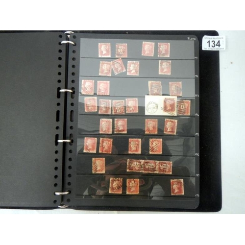 134 - Stamps - 2 stock books of Victorian British stamps including over 400 Penny Reds