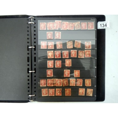 134 - Stamps - 2 stock books of Victorian British stamps including over 400 Penny Reds