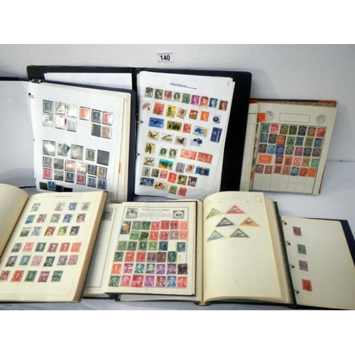 140 - Stamps - 17 albums of world stamps