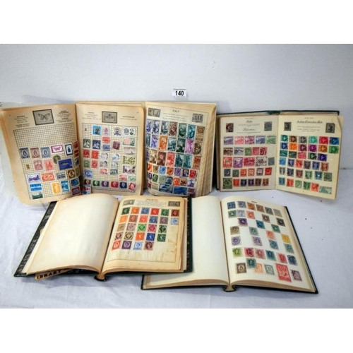 140 - Stamps - 17 albums of world stamps