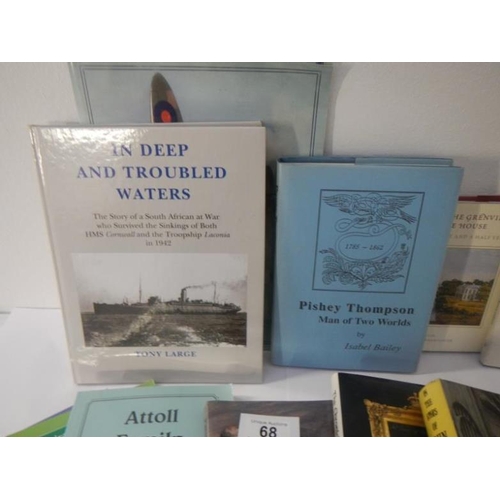 68 - A collection of books on local history, topography including 1942 copy of A Shropshire Lad