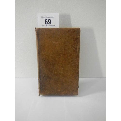 69 - 1791 volume of Works of Aristotle (tanning to bottom of pages)