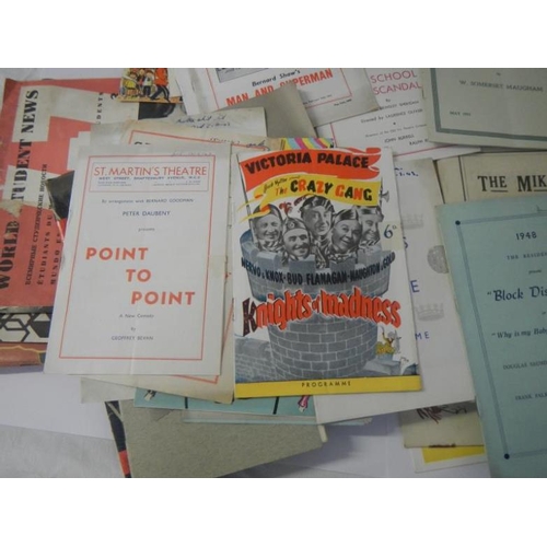 73 - An excellent collection of mainly 1940s and 1950s London Theatre Programmess