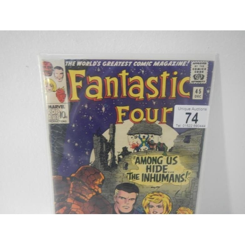 74 - Marvel Comics - Fantastic Four 45 - 1st Inhumans